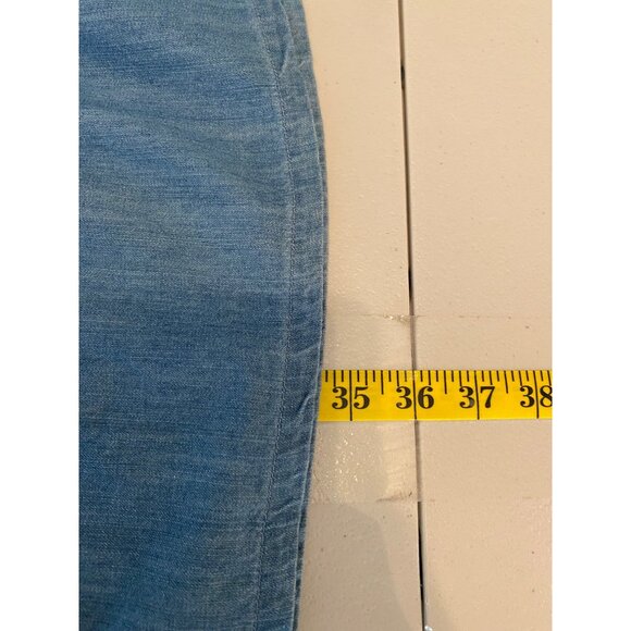 Wonder Nation Girls Denim Dress Embroidered Floral Puff Sleeve XXL (18) - Picture 7 of 12